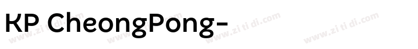 KP CheongPong字体转换